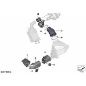 BMW Engine Air Intake Hose Debris Screen - Genuine BMW 13718053384