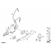 BMW Exterior Door Handle - Genuine BMW 51227207568