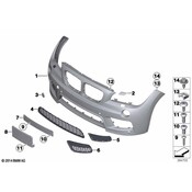 BMW Set Of Cap Covers Primed (MPaket + Sra) - Genuine BMW 51118049933