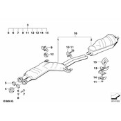 BMW Set Of Add-On Parts Silencer - Genuine BMW 18210141658