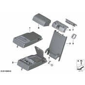 BMW Seat Armrest Cover - Genuine BMW 52207353143