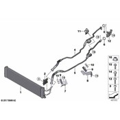 BMW Trans Oil Cooler Line Bracket - Genuine BMW 17228689719