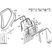 BMW Door Applique - Genuine BMW 51357429411