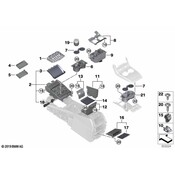 BMW Console Tray - Genuine BMW 51169399873