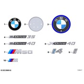 BMW Bumper Cover Emblem - Genuine BMW 51149498991