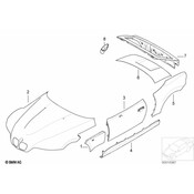 BMW Fuel Filler Door - Genuine BMW 41358413377