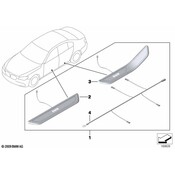 BMW Trim Entrance Illuminated Rear Left (Bmw) - Genuine BMW 51477190963