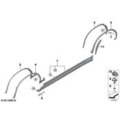 BMW Wheel Arch Molding - Genuine BMW 51778064819