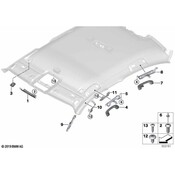 BMW Roof Opening Trim - Genuine BMW 51447469340