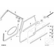 MINI Door Seal - Genuine MINI 51767151384