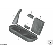 BMW Seat Back Cover - Genuine BMW 52208493705