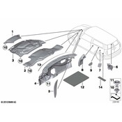 MINI Heat Insulation Engine Compartment Lid - Genuine MINI 51482755612