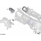BMW Cabin Air Intake Duct - Genuine BMW 64319364882