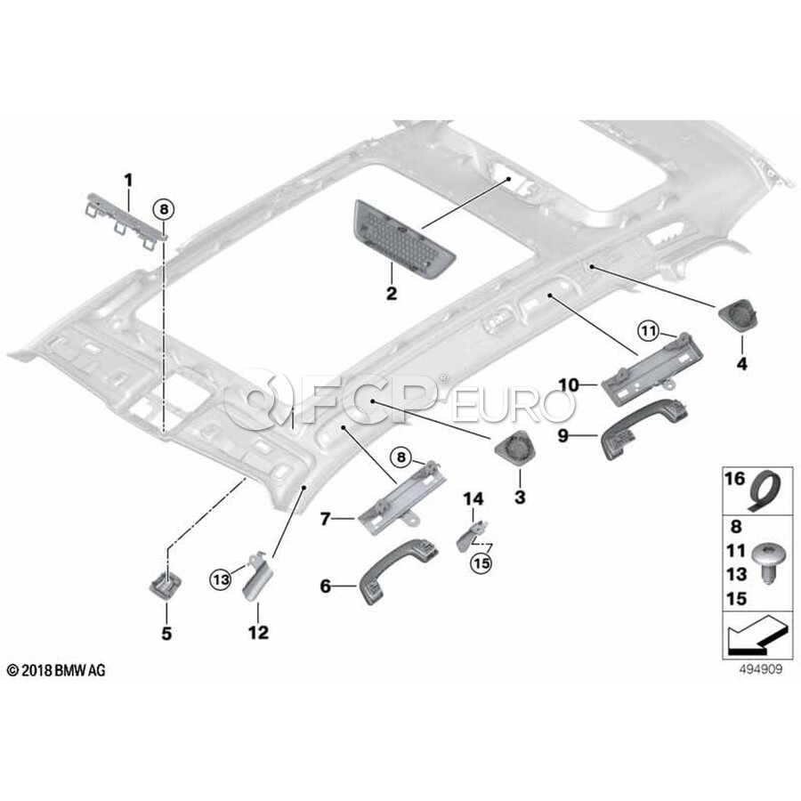 BMW Speaker Cover - Genuine BMW 51449461510 | FCP Euro