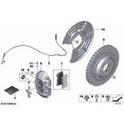 BMW Brake Caliper - Genuine BMW 34217850465