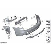 BMW Mount Bumper Rear Right - Genuine BMW 51127210078