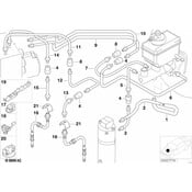 BMW Pipe Rubber Covered (M12) - Genuine BMW 34516755329