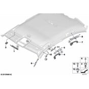 BMW Body A-Pillar Baffle Plate - Genuine BMW 51447458428