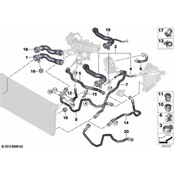 BMW Coolant Hose - Genuine BMW 17128511747