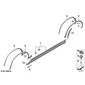 BMW Wheel Arch Molding Bracket - Genuine BMW 51778093567