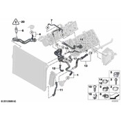 BMW Engine Coolant Hose - Genuine BMW 17127596040