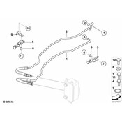 BMW Bracket Oil Cooler Line - Genuine BMW 17227534893