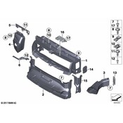BMW Auxiliary Radiator Air Duct - Genuine BMW 51748073525