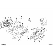 BMW Control Symbol Light Right - Genuine BMW 62111376711