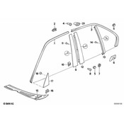 BMW Covering Rear Right - Genuine BMW 51348181372