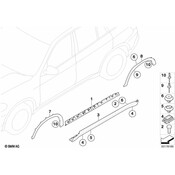 BMW Cover Wheel Arch Rear Left (20") - Genuine BMW 51777163559