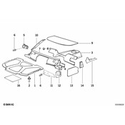 BMW Sound Insulating Storing Partition Right - Genuine BMW 51488144946