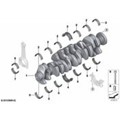 BMW Engine Connecting Rod Bearing - Genuine BMW 11248053291