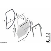 Mini Door Seal - Genuine Mini 51727440048