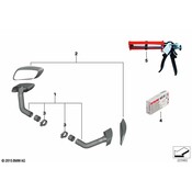 BMW Trims Bumper Rear (Primed) - Genuine BMW 51122167733