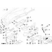 BMW Exterior Centering Bracket Grommet - Genuine BMW 51458170480