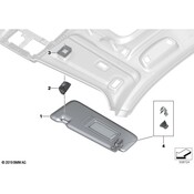 BMW Sun Visor - Genuine BMW 51165A2A0E8