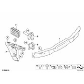 BMW Deformation Element Rear Right - Genuine BMW 51127076034