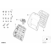 BMW Seat Back Panel - Genuine BMW 52108267854
