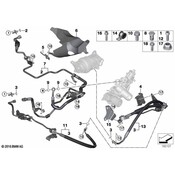 BMW Power Steering Return Hose (X6) - Genuine BMW 32416790836