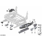 BMW Seat Belt Anchor Plate Cover - Genuine BMW 52107275690