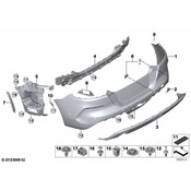 BMW Bumper Cover Support Rail - Genuine BMW 51127436843
