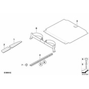BMW Lashing Rail Right - Genuine BMW 51477146026