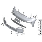 BMW License Plate Bracket - Genuine BMW 51117462272