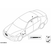 BMW Air Duct Ornamental Grille Left (M4) - Genuine BMW 51138058779
