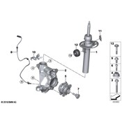 BMW Suspension Strut Assembly - Genuine BMW 31316871780