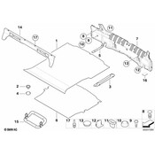 BMW Reinforcement Trunk Floor Front - Genuine BMW 51717894229