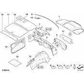 BMW Sound Insulat.Dash Panel Engine Room Ce. - Genuine BMW 51486988075