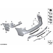 BMW Bumper Cover Reinforcement - Genuine BMW 51128065256