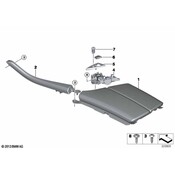 BMW Armrest Leather Front Middle (Venetobeige) - Genuine BMW 51169216866