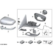 BMW Door Mirror - Genuine BMW 51168498240